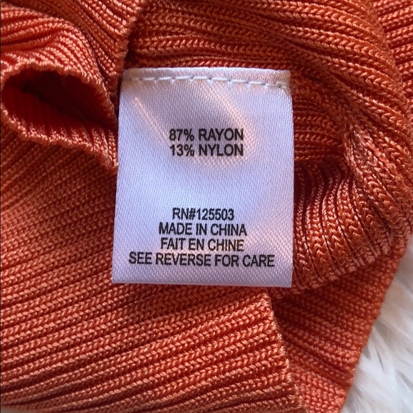 SOLD! Ronny Kobo NWT orange sol rib wrap skirt ☀️ - Picture 7 of 7